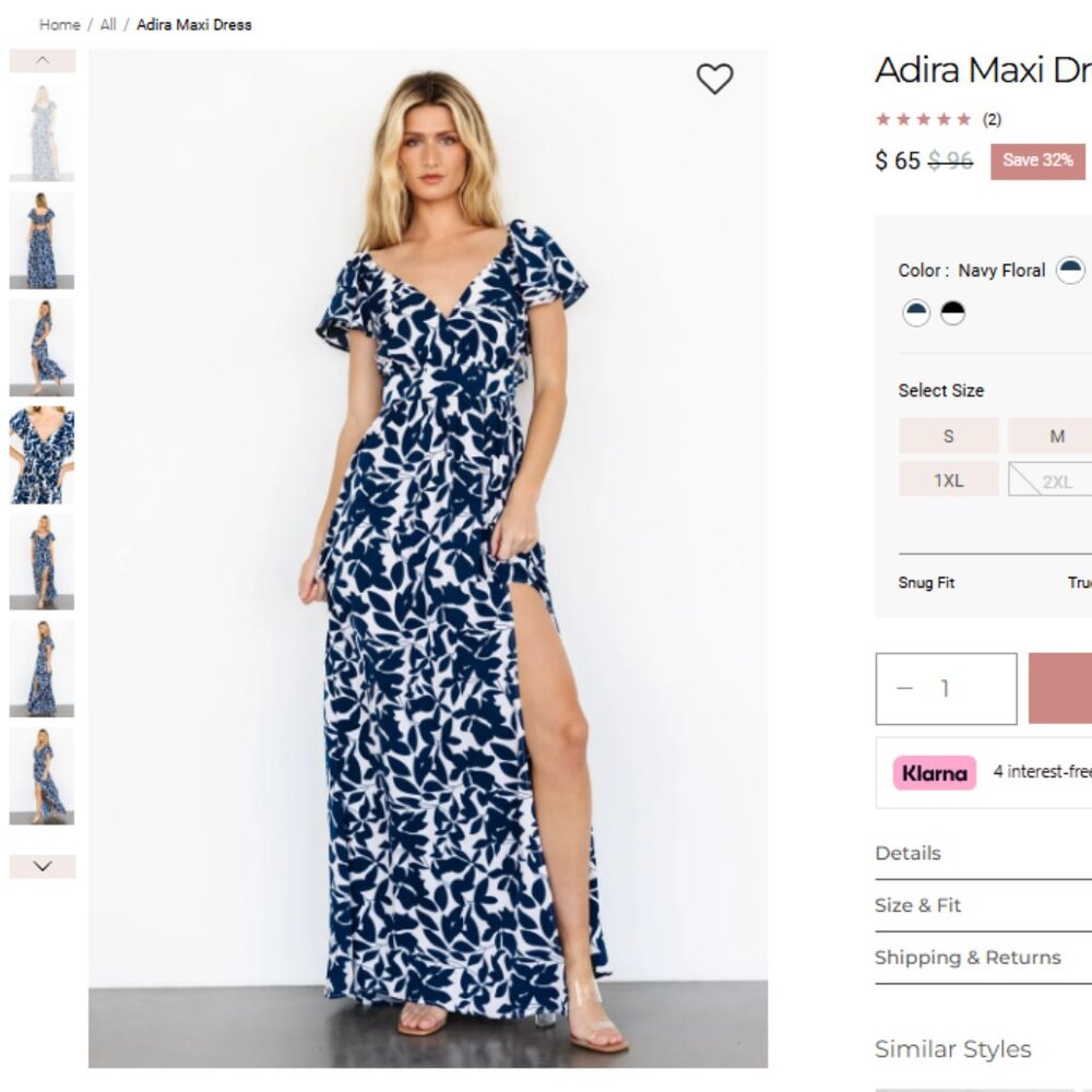 Baltic Born / Soiéblu Maxi Dress